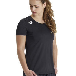 Arena Womens Solid T-Shirt - Black