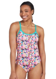 Zoggs Women's Strikeback Swimsuit - Rhythm Print