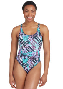 Zoggs Women's Master back Swimsuit - Breakaway Print
