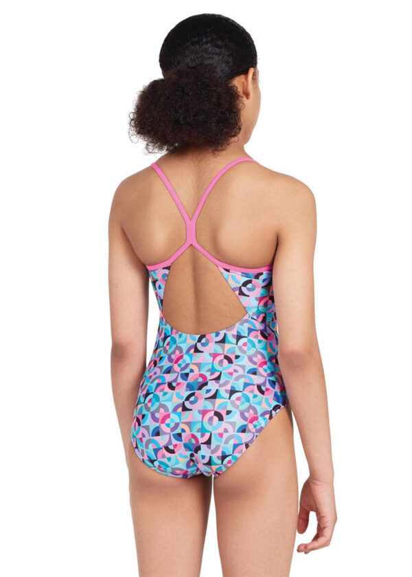 Zoggs Girls Sprintback Swimsuit – Rhythm Print