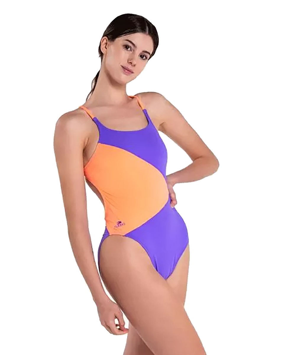 Turbo Womens Island Swimsuit - Purple / Orange-630111