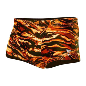 TYR Mens Miramar All Over Trunks - Black/Orange