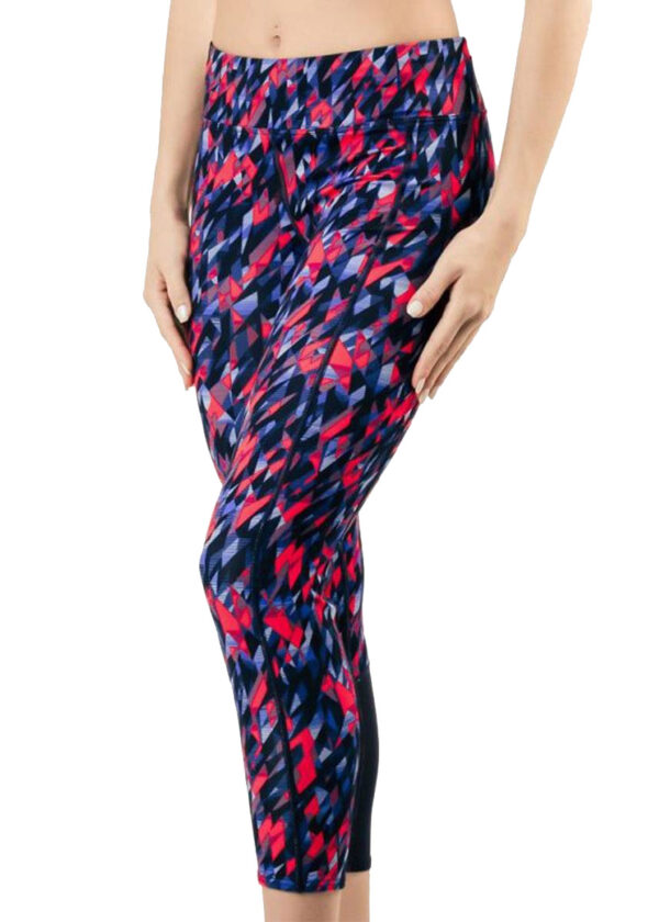 TYR Polar 3/4 Kalani Tight - Navy/Red-0