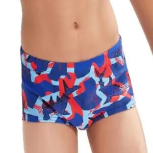 Speedo Boy's Allover Digital 13cm Briefs - Shark Infested Waters-0