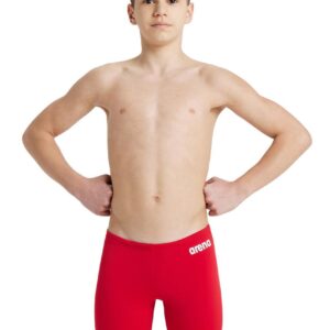 Arena Boy's Team Solid Jammer - Red/White