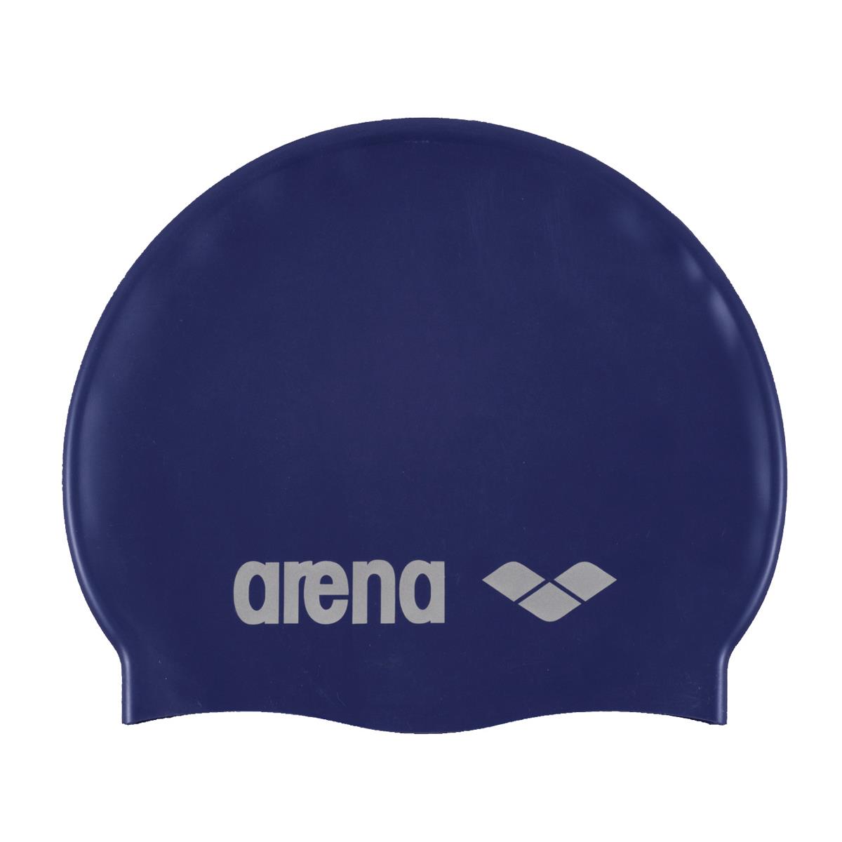 Arena Classic Silicone Swim Cap - DENIM/SILVER-0