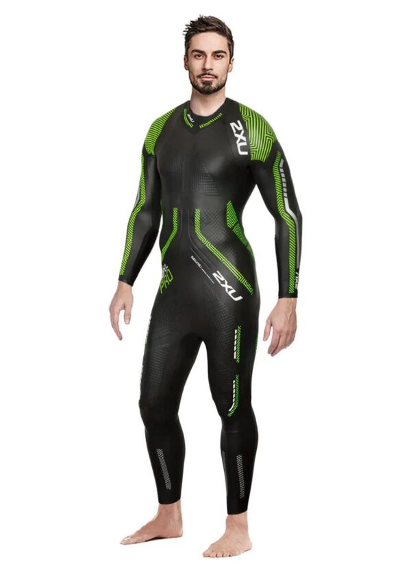 2XU Mens Propel Pro B-Grade Wetsuit - Black / Neon Green