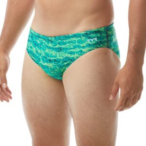 TYR Agran Racer Briefs - Green-0