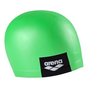 Arena Logo Moulded Swim Cap - Pea Green-0
