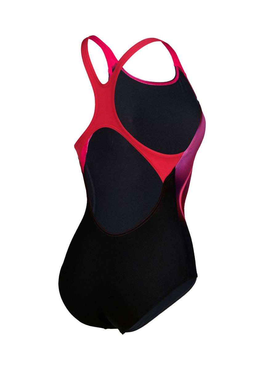 Arena Placement Swim Pro Back Swimsuit - Black/Freak Rose-571497