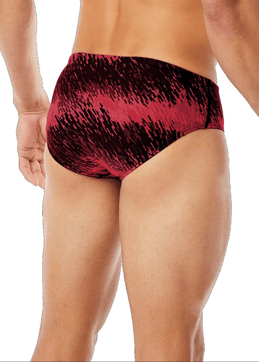 TYR Perseus All Over Racer Briefs - Red-brand