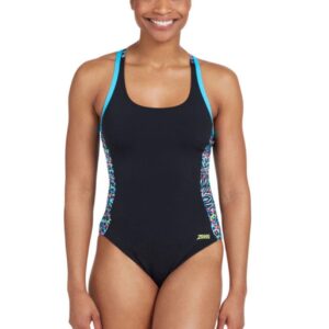 Zoggs Women's Atomback Swimsuit - Namibia Print-0