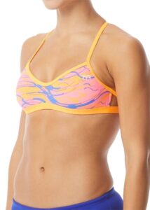 TYR Women's Wave Rider Mojave Tieback Bikini Top - Pink/Blue