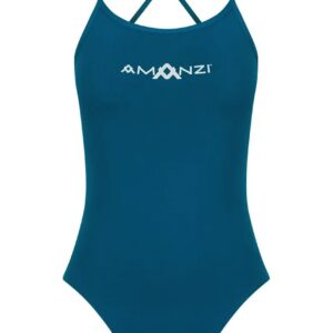 Amanzi Women's Neptune Tie Back Swimsuit - Blue-0