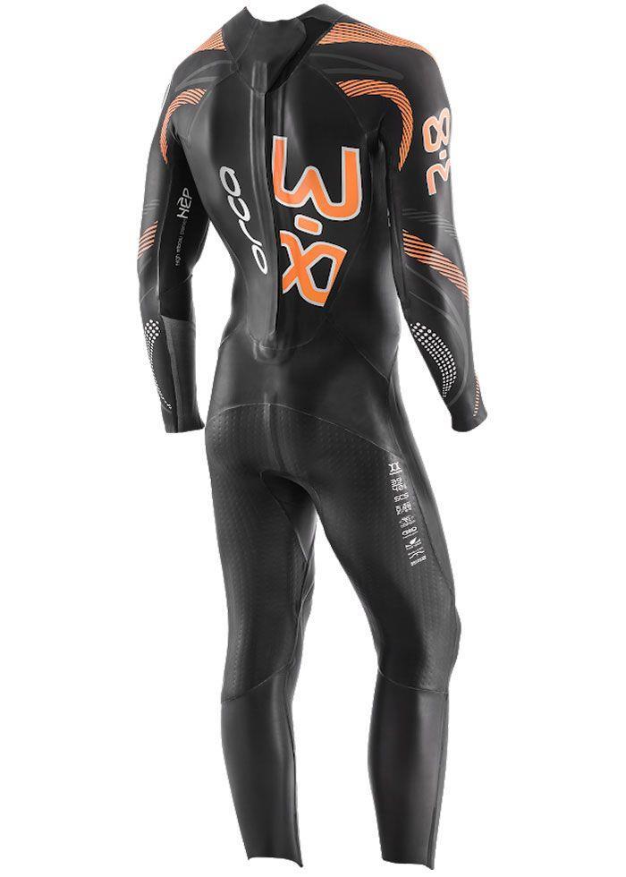Orca Men's B-Grade 3.8 Fullsleeve Tri Wetsuit - Black/Orange-brand
