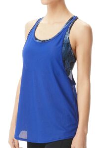TYR Womens Madison 2 in 1 Tank - Blue