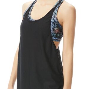 TYR Womens Botanic Madison 2 in 1 Tank - Black/Multi