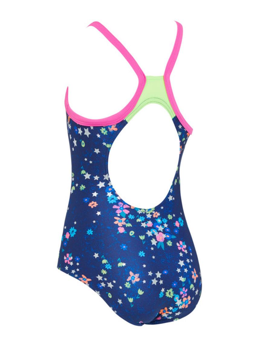 Zoggs Girls Strikeback Swimsuit - Cosmic Flower Print-572541