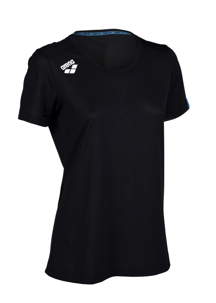 Arena Womens Solid T-Shirt - Black