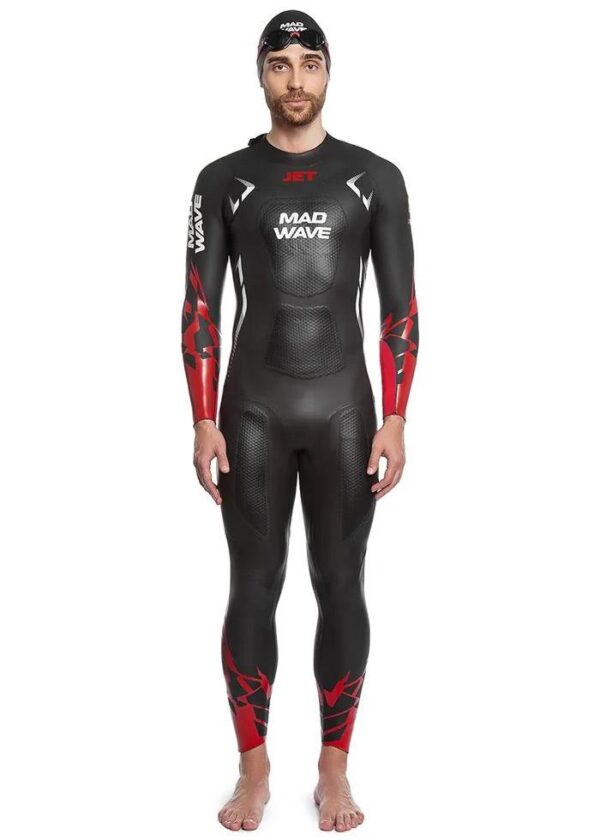 Mad Wave Men's Jet B Grade Wetsuit - Black / Red-0