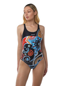 Jaked Paisley Swimsuit - Black/Multicolour
