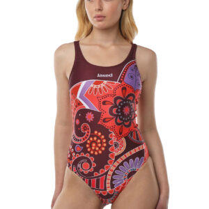 Jaked Paisley Swimsuit - Bordeaux