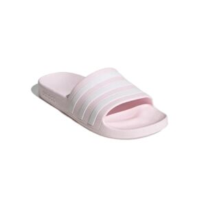 Adidas Womens Adilette Sliders – Pink/White