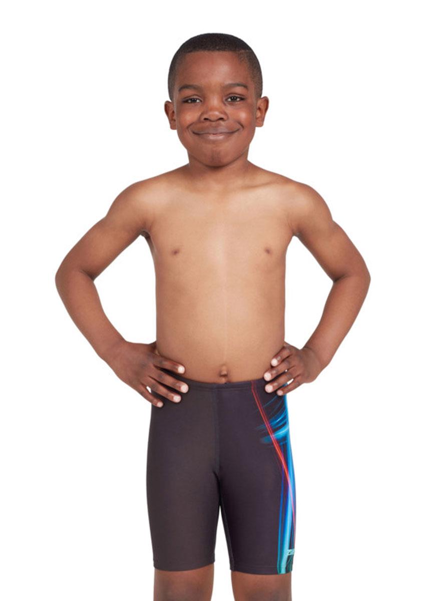 Zoggs Boys Mid Jammer - Electro Worx Print-0