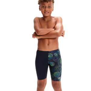 Speedo Boy's Allover Digital Jammer - Jellyfish Glows-0
