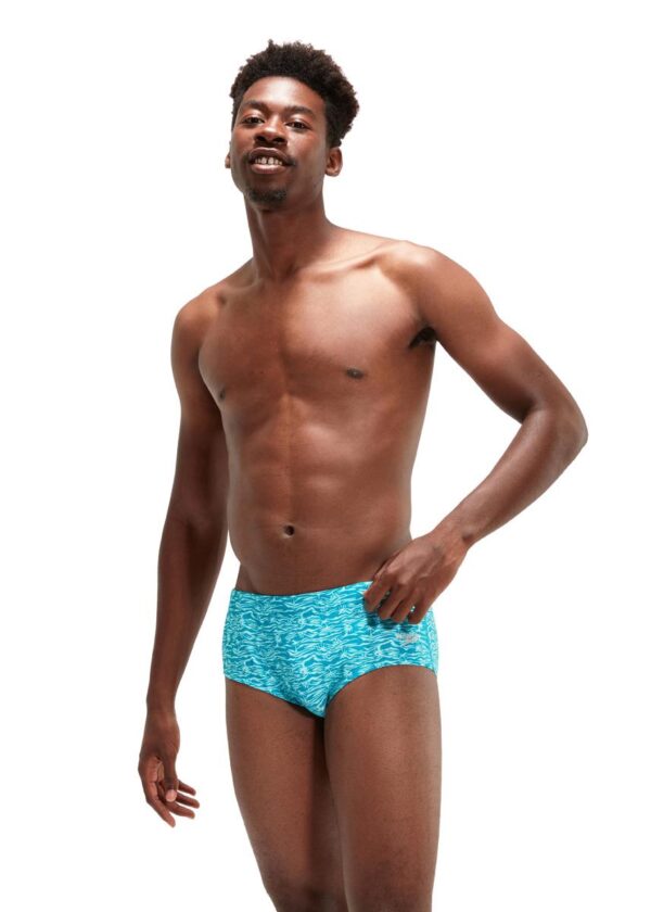 Speedo Allover Digital 13.5cm Briefs - Sundown Shore