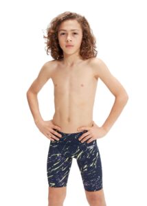Speedo Fastskin Junior Endurance+ High Waisted Jammer - True Navy/ Miami Lilac/ Spritz