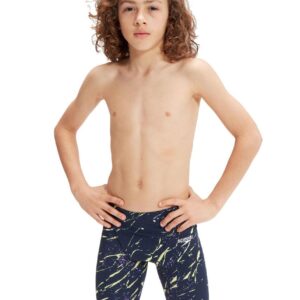 Speedo Fastskin Junior Endurance+ High Waisted Jammer - True Navy/ Miami Lilac/ Spritz