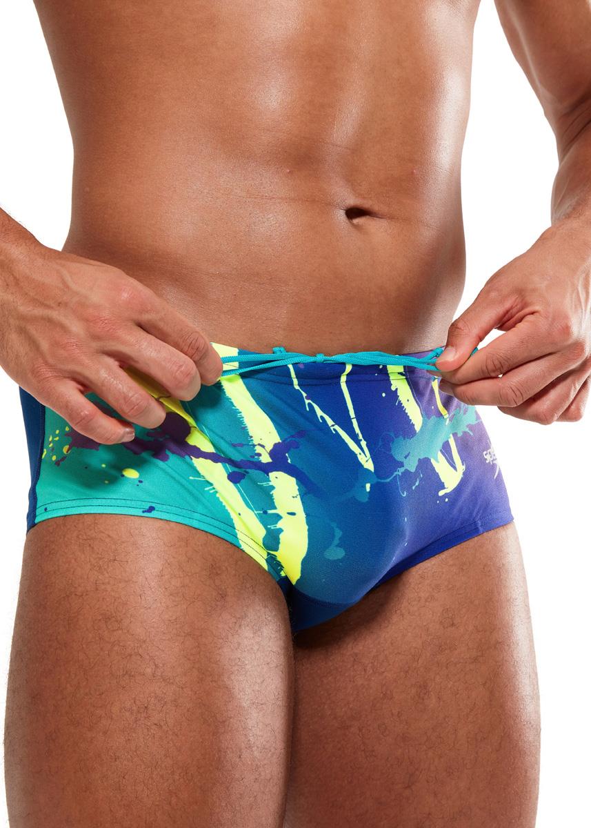 Speedo Placement Digital 14cm Brief - Ammonite/ Miami Lilac/ Bright Zest/ Aquarium-573268