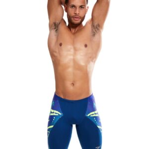 Speedo Placement Digital V-Cut Jammer - Ammonite/ Miami Lilac/ Bright Zest/ Aquarium-0