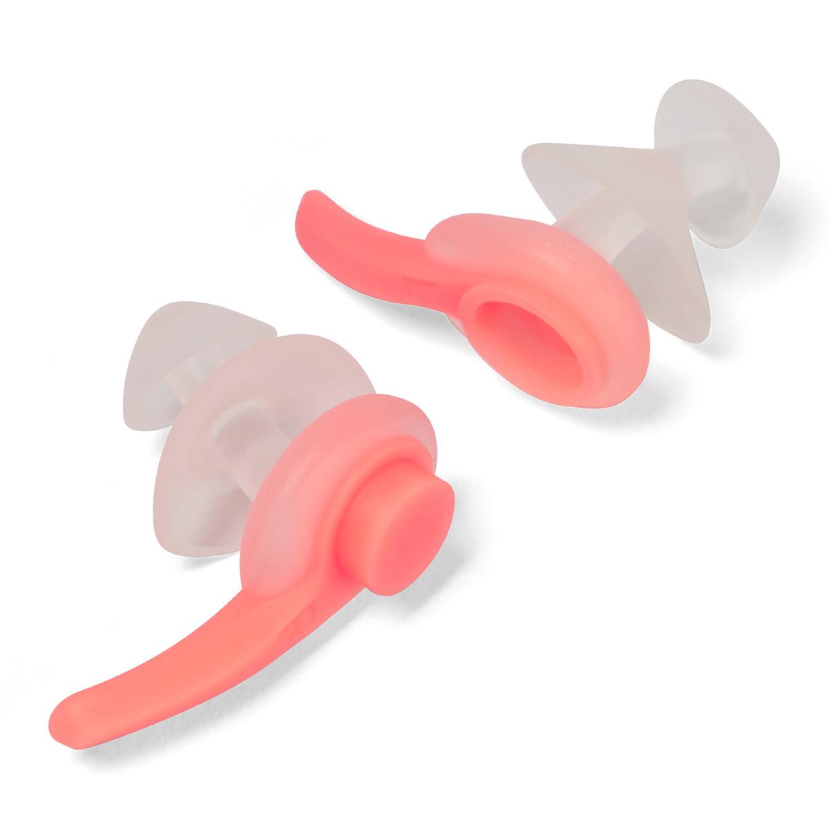 Speedo Biofuse Earplugs - Clear/ Fluro Tangerine-573377