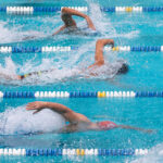 Competitive Swimmers in a pool