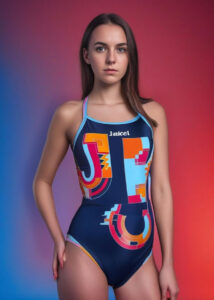 Jaked Women's  JKD Special Edition Swimsuit - Blue / Multicolour