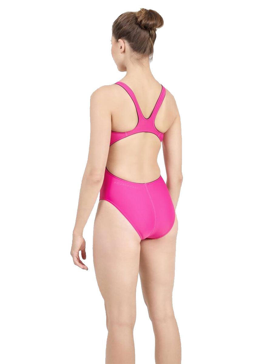 Aqua Sphere Essential Classic Back Swimsuit - Bright Pink/Black