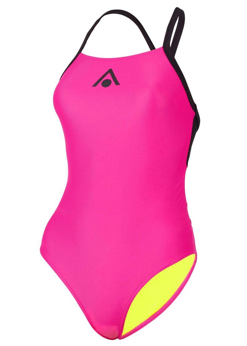 Aquasphere Women's Essential Flyback Swimsuit - Bright Pink/Black-574050