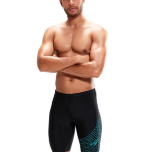 Speedo Medley Logo Jammer - Black/ Aquarium