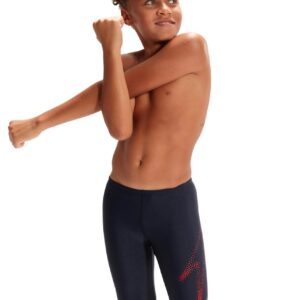 Speedo Boy's HyperBoom Placement Jammer - True Navy/ Fed Red