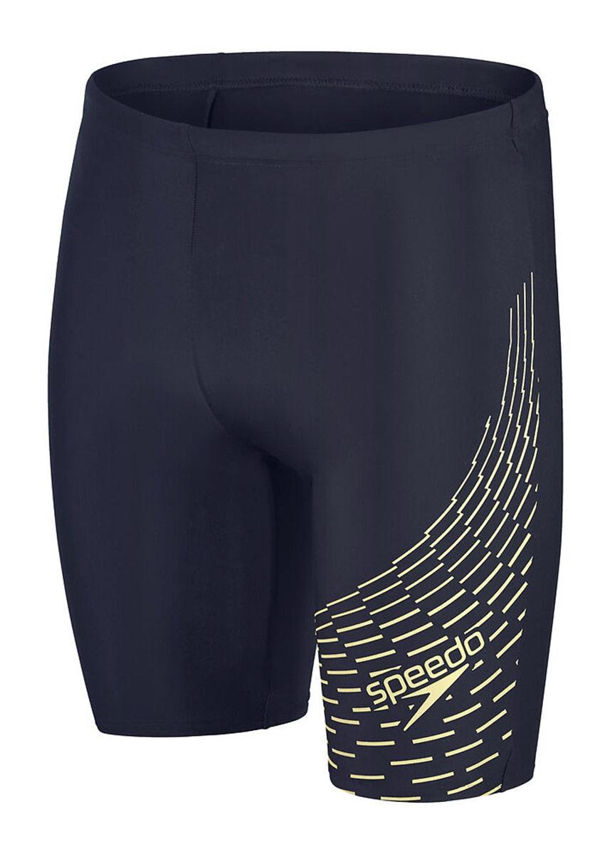 Speedo Medley Logo Jammer - Navy/Green-574256