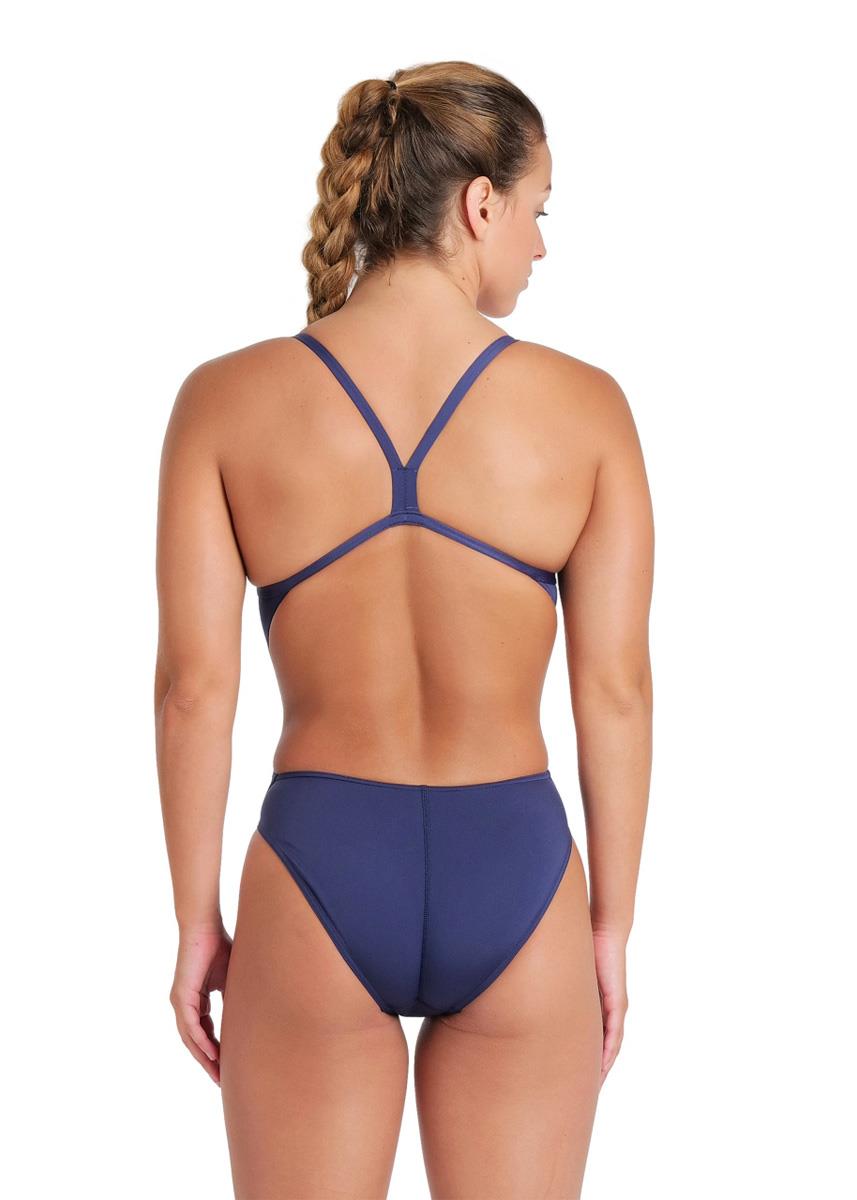 Arena Womens Team Challenge Back Solid Swimsuit - Navy/White-brand