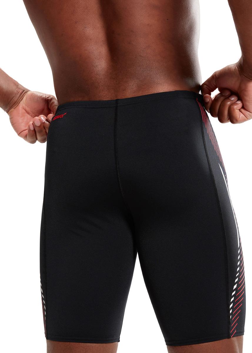 Speedo Tech Panel Jammer - Black/ Fed Red/ White-574232