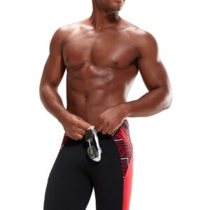 Speedo Eco Endurance+ Splice Jammer - Black/ Fed Red/ White