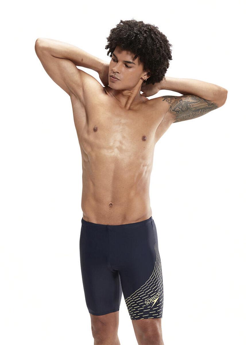 Speedo Medley Logo Jammer - Navy/Green