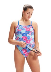 Speedo Allover Digital Vback Swimsuit - Citrus Love