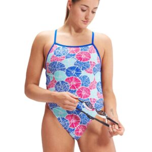 Speedo Allover Digital Vback Swimsuit - Citrus Love