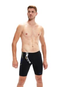Speedo Tech Panel Jammer - Black/ Chroma Blue/ Spritz