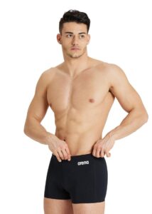 Arena Team Solid Swim Short - Black/White